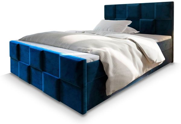 Masseno Boxbett MONA 160x200 cm mit Bonell Matratze und Topper