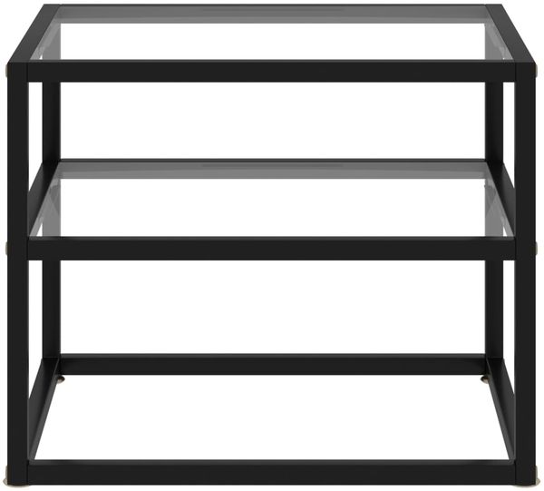 Konsolentisch, Beistelltisch, Konsole Transparent 50x40x40 cm Hartglas