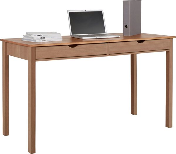 Home affaire Schreibtisch Gava, massives Kiefernholz, für das home office, Breite 100/120/140 cm