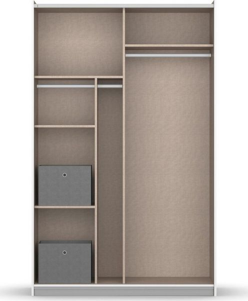rauch Schwebetürenschrank Kleiderschrank Schrank Garderobe REFLECT inkl. praktischer Innenausstattung mit 2 Stoffboxen MADE IN GERMANY Bild 4