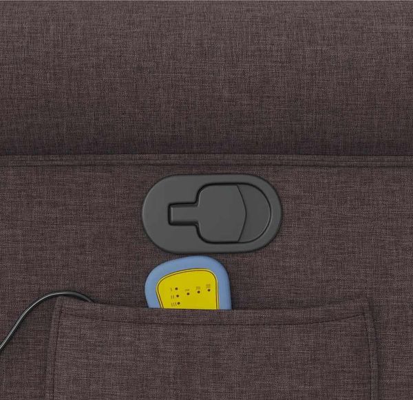 vidaXL Massagesessel Dunkelbraun Stoff 4015651 Bild 8