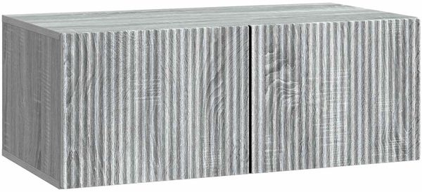 vidaXL Wandmontierter TV-Schrank Graues Sonoma 78,5 x 41 x 30 cm 898521