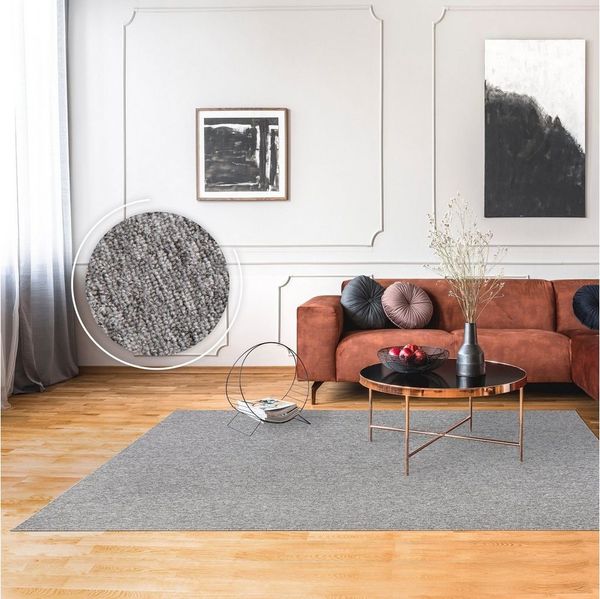 Paco Home Teppich Barcelona 610, rechteckig, Höhe: 8 mm, Kurzflor, meliert, strapazierfähige Qualität, Wohnzimmer