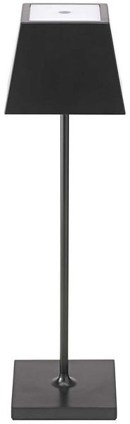 LED Tischleuchte, schwarz, Touchdimmer, Akku, H 37 cm