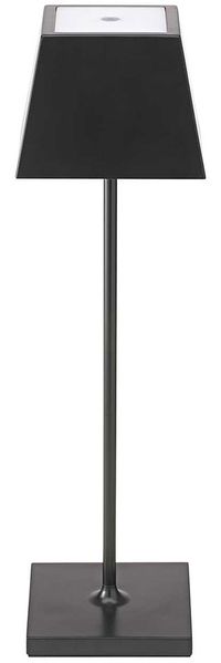 LED Tischleuchte, schwarz, Touchdimmer, Akku, H 37 cm