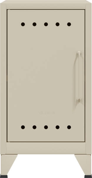 Bisley Fern Mini Ablageschrank aus Metall | Beistellschrank im Retro-Instustrial Design in lichtgrau, FERMINLH-645