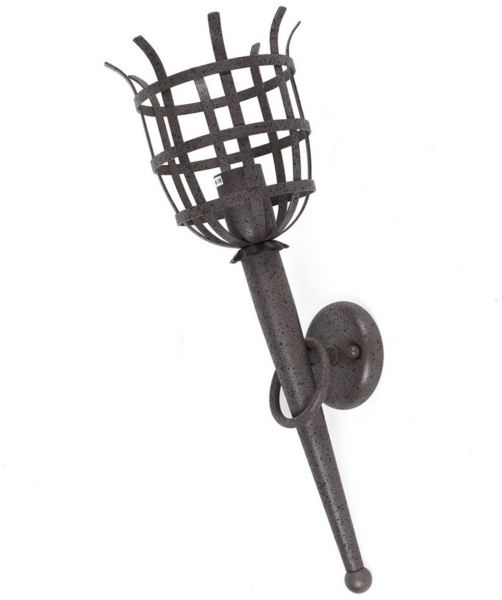 Home4Living Wandleuchte Wandfackel Wandlampe E27 Fackelleuchte Rostoptik 53 cm, ohne Leuchtmittel, Dekorativ, Rustikal