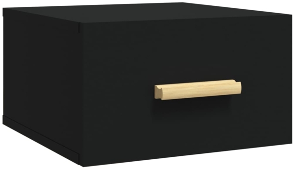 vidaXL Wand-Nachttisch, Holzwerkstoff, 35 x 35 x 20 cm, Schwarz