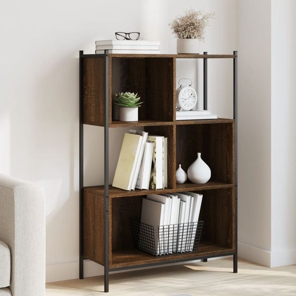vidaXL Bücherregal Braun Eichen-Optik 72x28x109 cm Holzwerkstoff 838887