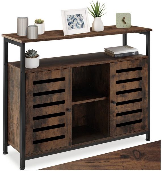 tectake Lowboard Sideboard (Sideboard, Montagematerial, Montageanleitung), Industrial Style