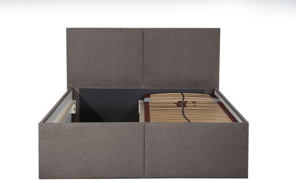 Halmon Schlafkomfort Betten Polsterbett Milano (Mit Stauraum unter der Liegefläche, erhältlich in 6 Größen und 8 attraktiven Farben mit oder ohne Matratze), Seitenhöhe 32cm, inkl. Lattenrost bei Ausführung mit Matratze Bild 4