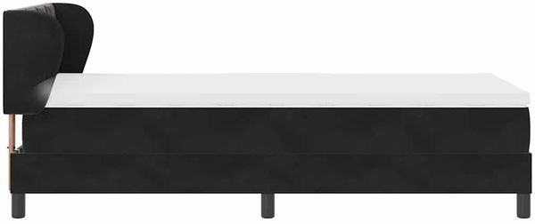 vidaXL Boxspringbett mit Kopfteil Schwarz 90 x 200 cm Samt 3340426 Bild 8