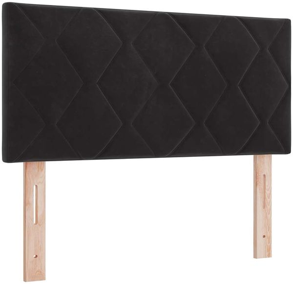 vidaXL Boxspringbett mit Kopfteil Schwarz 90 x 200 cm Samt 3340426 Bild 5