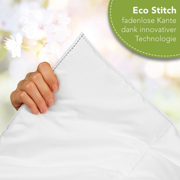 Dreamstar Microfaserbettdecke + Kopfkissen Eco, Bettdecke 135x200 oder 155x220 cm mit Kissen 40x80 oder 80x80 cm, Füllung: Faserfüllung, Bezug: Microfaser, Bettwaren-Set, Winterbettdecke & Kissen, warm & atmungsaktiv Bild 3