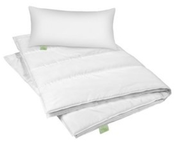 Dreamstar Microfaserbettdecke + Kopfkissen Eco, Bettdecke 135x200 oder 155x220 cm mit Kissen 40x80 oder 80x80 cm, Füllung: Faserfüllung, Bezug: Microfaser, Bettwaren-Set, Winterbettdecke & Kissen, warm & atmungsaktiv Bild 6