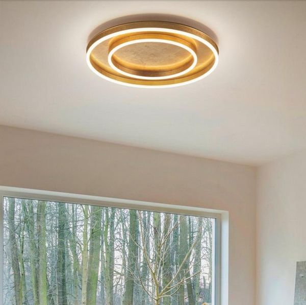 Helestra LED-Deckenleuchte SONA 60cm Blattgold 25/1994. 09