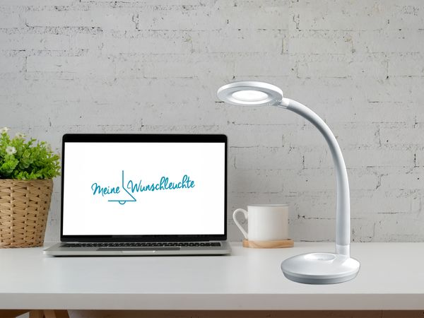 Reality Leuchten LED Tischleuchte Cobra weiß