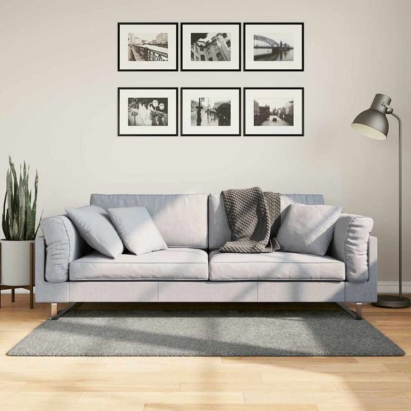 Teppich Wohnzimmer Schlafzimmer Shaggy Hochflor Modern Grün 80x150 cm