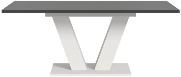 Esstisch Home-X in grau und weiß ausziehbar 150 - 190 cm Bild 6