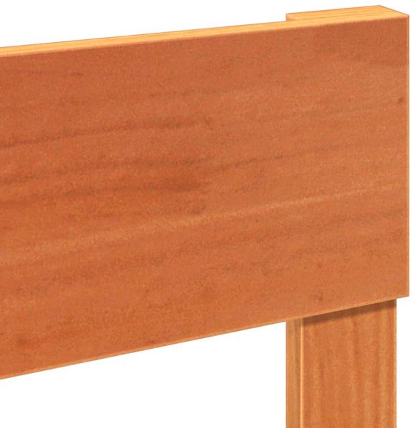 vidaXL Massivholzbett ohne Matratze Wachsbraun 90x190 cm Kiefernholz 850823 Bild 10