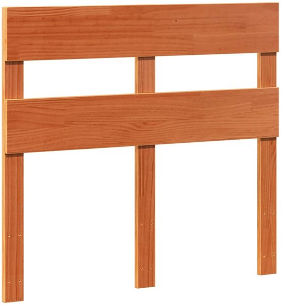 vidaXL Massivholzbett ohne Matratze Wachsbraun 90x190 cm Kiefernholz 850823 Bild 6