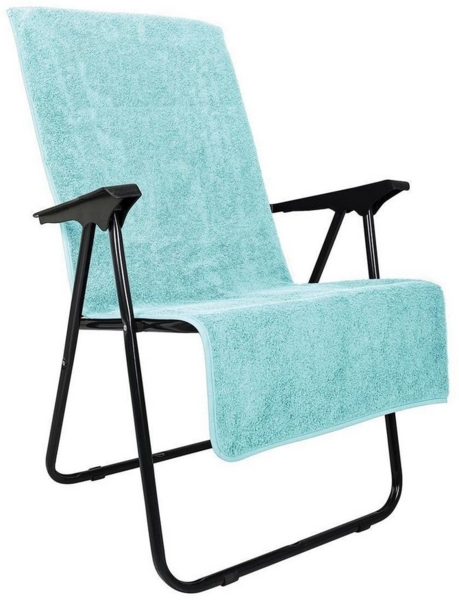 Laynenburg Handtuch Frottee Schonbezug Gartenstuhl, Baumwolle (2-St), Handtuch-Bezug Hochlehner - Stuhl-Bezug mit Umschlag für Campingstuhl