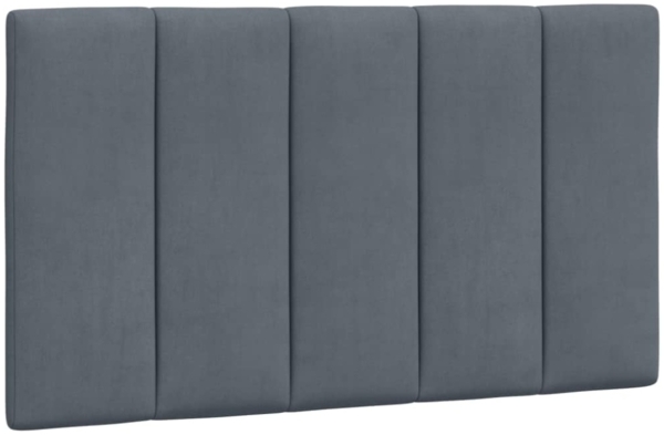 vidaXL Bettgestell ohne Matratze "Hanko" Dunkelgrau 90x200 cm Samt 3207826 Bild 4