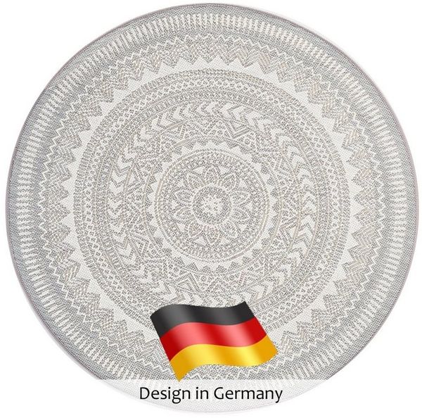DomDeco Outdoorteppich In- & Outdoor Teppich Rund FINN, Rund