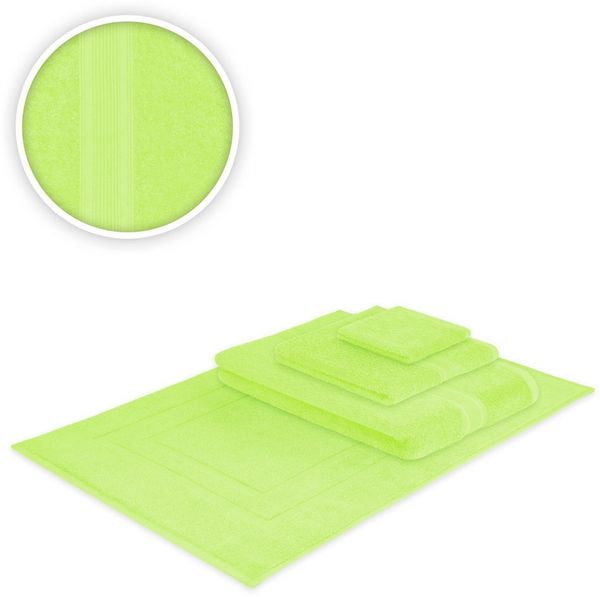 Handtücher Kombi Bade Set 4teilig 500 g/m² Apfelgrün