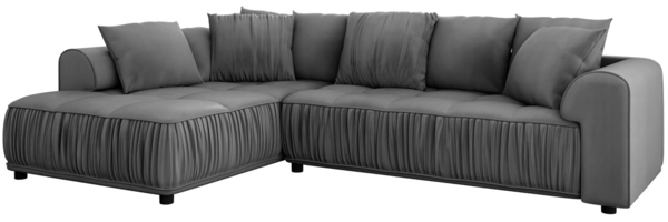 Ecksofa 'Ipirula' grau Links
