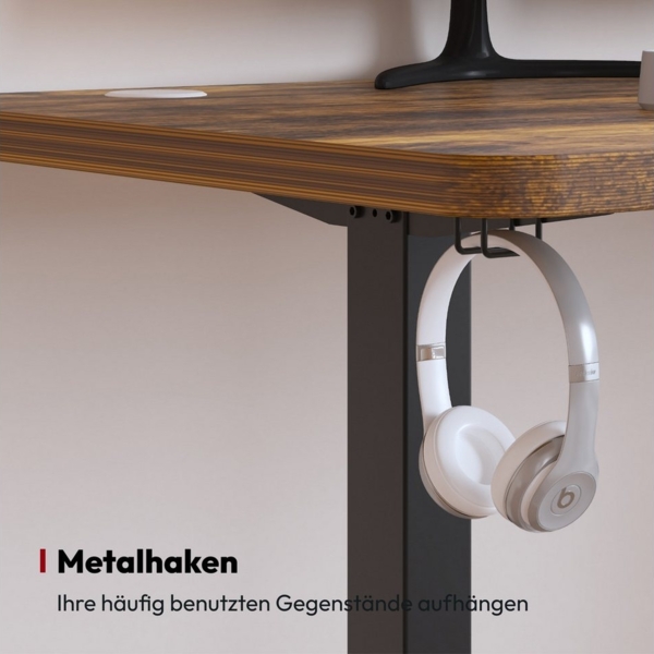 SANODESK Schreibtisch Elektrisch höhenverstellbarer Schreibtisch (2-Fach-Teleskop mit Memory-Steuerung), schnelle Montage, verschiedene Größen zur Auswahl Bild 3