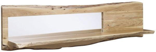 Wandregal Akazie 165x22x38 natur lackiert PURE ACACIA #706