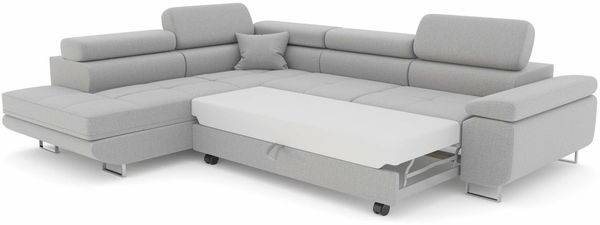 Stylefy Marokko Ecksofa DunkelGrün Velours KRONOS Links Bild 6