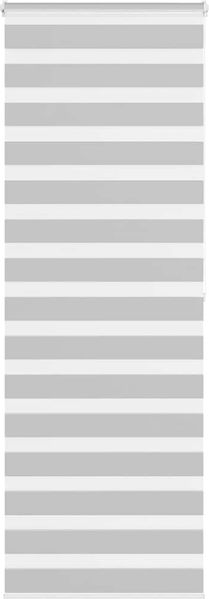 vidaXL Doppelrollo Hellgrau 70x200 cm Stoffbreite 65,9 cm Polyester 4014463