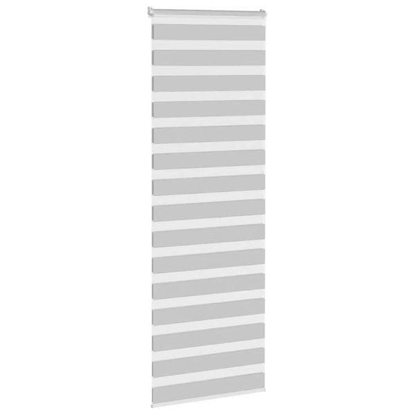 vidaXL Doppelrollo Hellgrau 70x200 cm Stoffbreite 65,9 cm Polyester 4014463 Bild 3