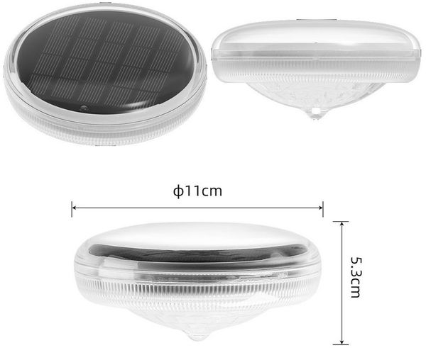 VIVIHEYDAY Pool-Lampe schwimmendes Pool Licht, Solar LED Gartenbeleuchtung, Schwimmdeko, RGB, Farbwechsel, IP67