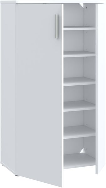 FORTE Boots Schuhschrank, Holzwerkstoff, Weiß, 68,9 x 120,4 x 34,1 cm Bild 4