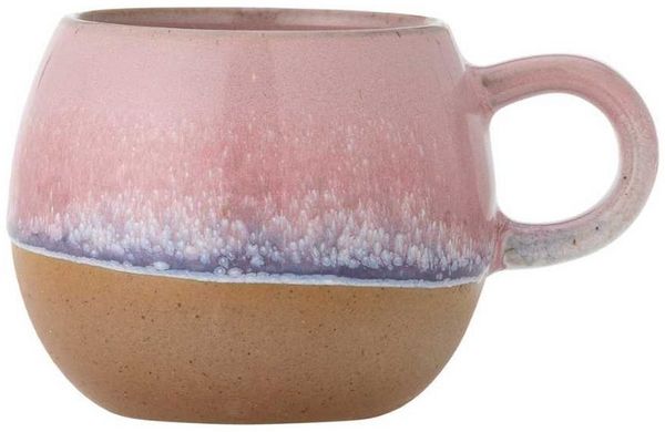 Bloomingville Espressotasse Bloomingville Espresso Tasse PAULA Rosa Blau mit Henkel