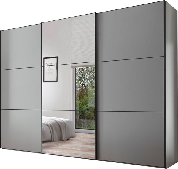 STAUD Schwebetürenschrank Includo, Made in Germany Mit Spiegeltüre und vier verschiedenen Ausstattungsvarianten