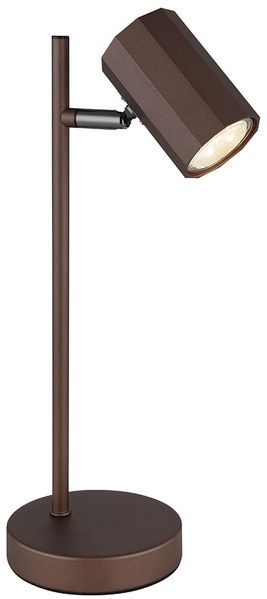 Tischlampe, bronzefarben, Spot beweglich, H 35 cm