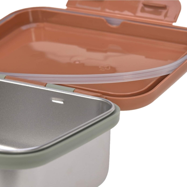 Lässig Kinder Edelstahl Lunchbox Happy Prints Karamell Bild 4