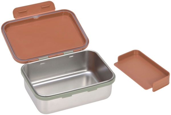Lässig Kinder Edelstahl Lunchbox Happy Prints Karamell Bild 3