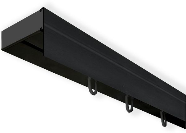 SN DECO GROUP Gardinenschiene Vorhangschiene SH mit Blende, 1-läufig, Fixmaß, mit Bohren, verschraubt, Kunststoff