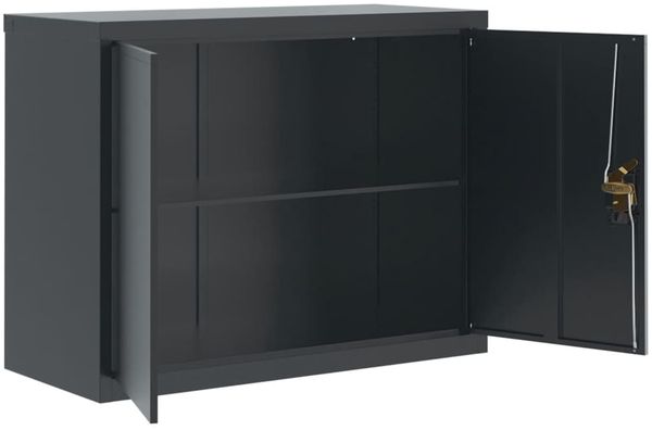 vidaXL Aktenschrank Anthrazit 90x40x70 cm Stahl 339723 Bild 4