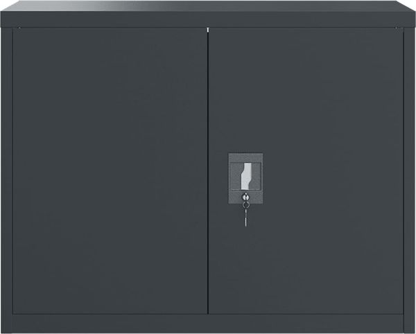 vidaXL Aktenschrank Anthrazit 90x40x70 cm Stahl 339723 Bild 3
