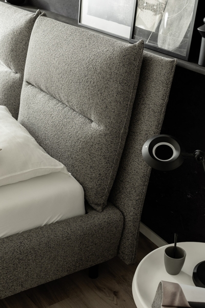 Stauraumbett >Auckland< Liegefläche 160x200cm, Lattenrost, blaugrau - 190x116x242cm (BxHxT) Bild 6