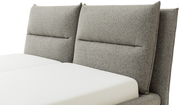 Stauraumbett >Auckland< Liegefläche 160x200cm, Lattenrost, blaugrau - 190x116x242cm (BxHxT) Bild 7