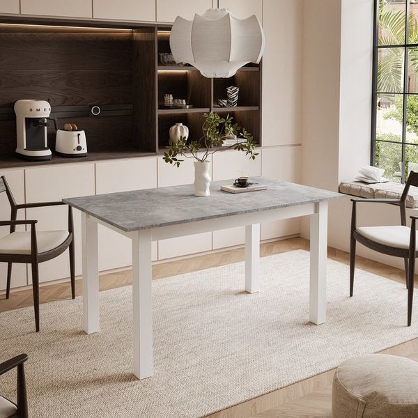 Lookway Klapptisch Ausklappbarer Tisch für 6-8 Personen Wohnzimmer ARTON 140 cm, Breite: 140-195