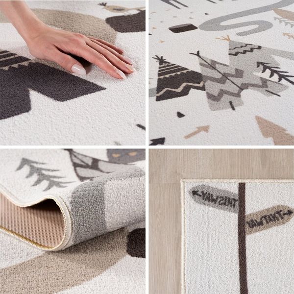 Carpettex Kinderteppich Boho Little Adventure, Rechteckig, Höhe: 8 mm