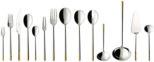 Villeroy & Boch Ella teilvergoldet Tafelbesteck 70-teilig